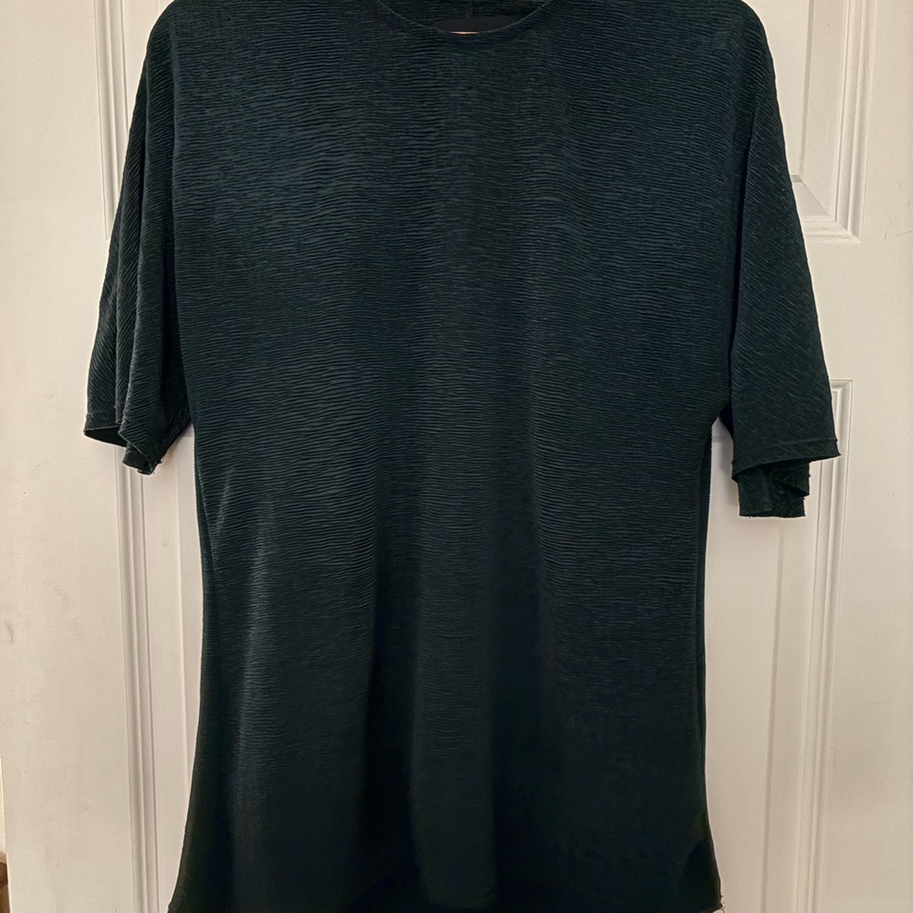 Zara Emerald Green Short Sleeve Blouse